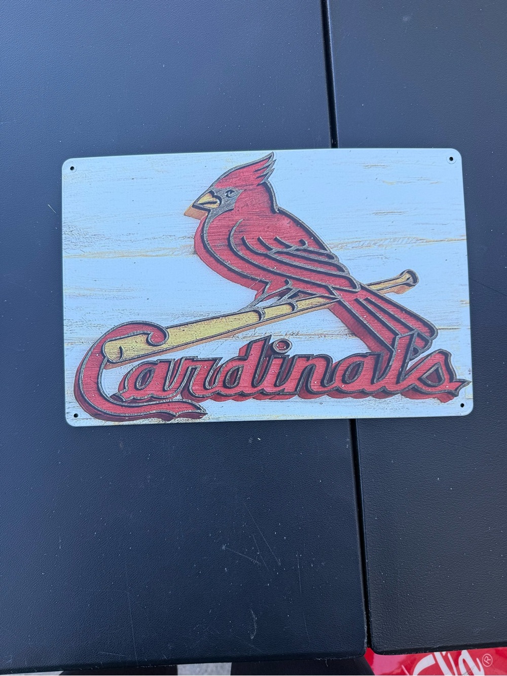 St. Louis Cardinals metal sign
